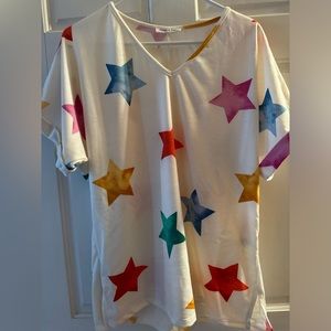 Cream and sugar size Medium short sleeve top!